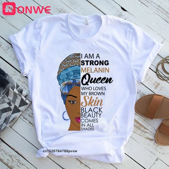 I Am A Strong Melanin Queen T-shirt