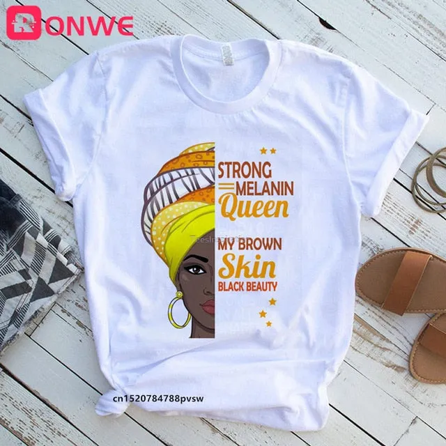 I Am A Strong Melanin Queen T-shirt