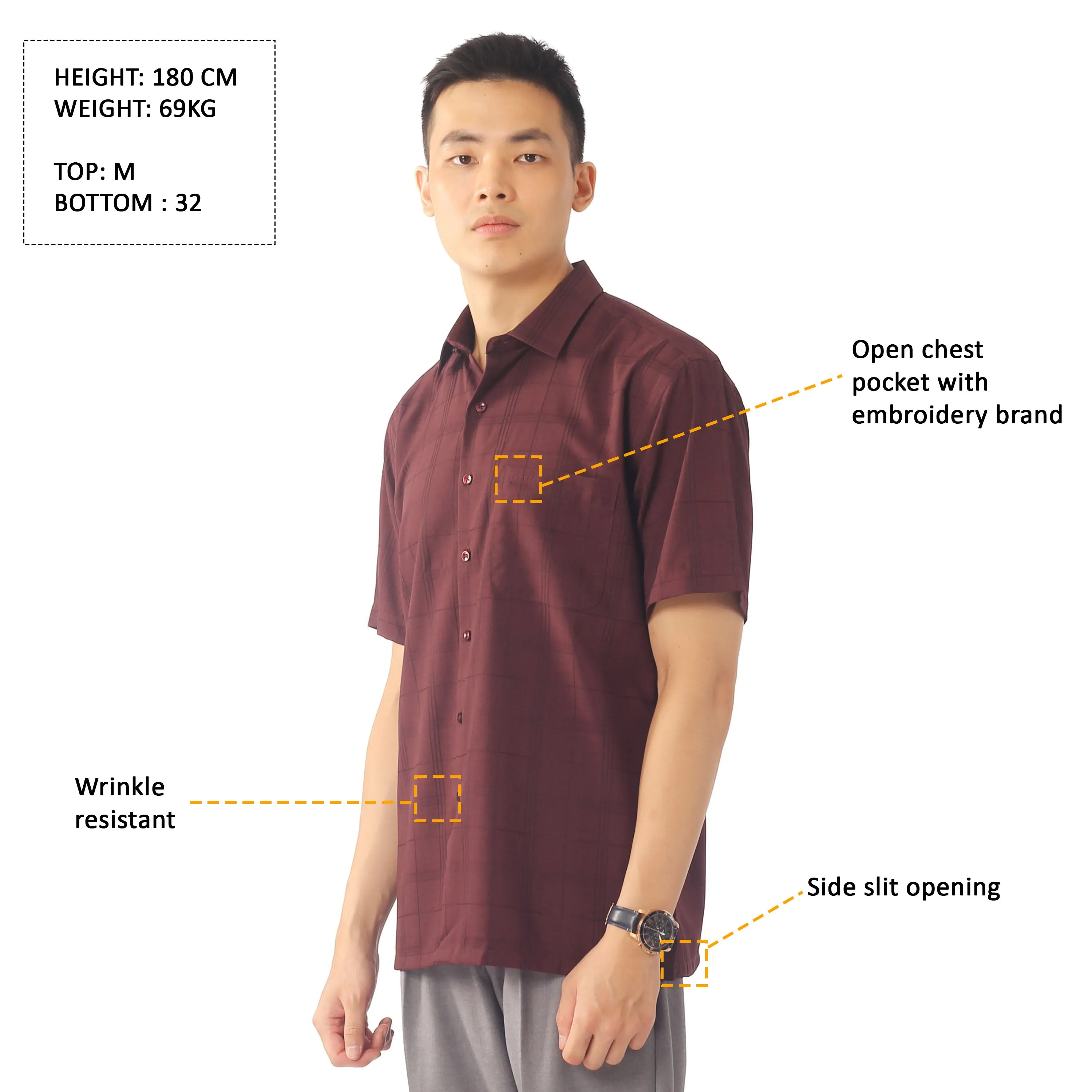 IDEXER SHORT SLEEVE SHIRT [REGULAR FIT] ID0282