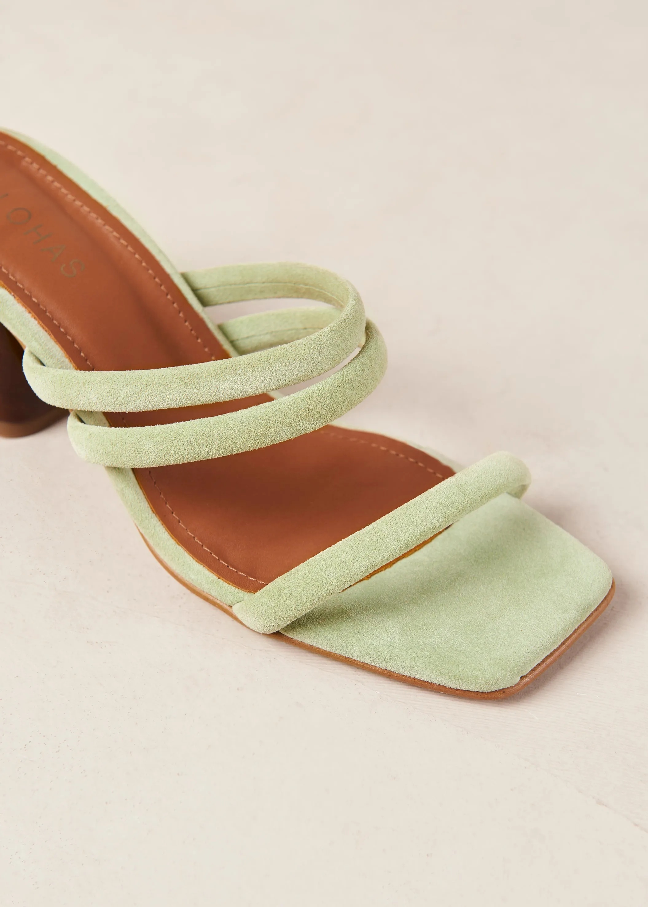 Indiana Mint Leather Sandals