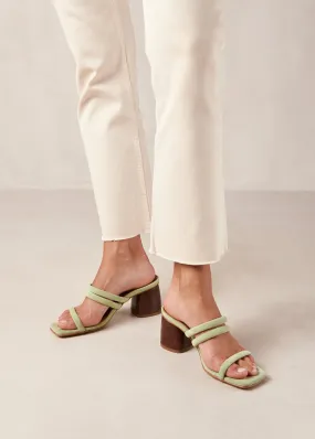 Indiana Mint Leather Sandals