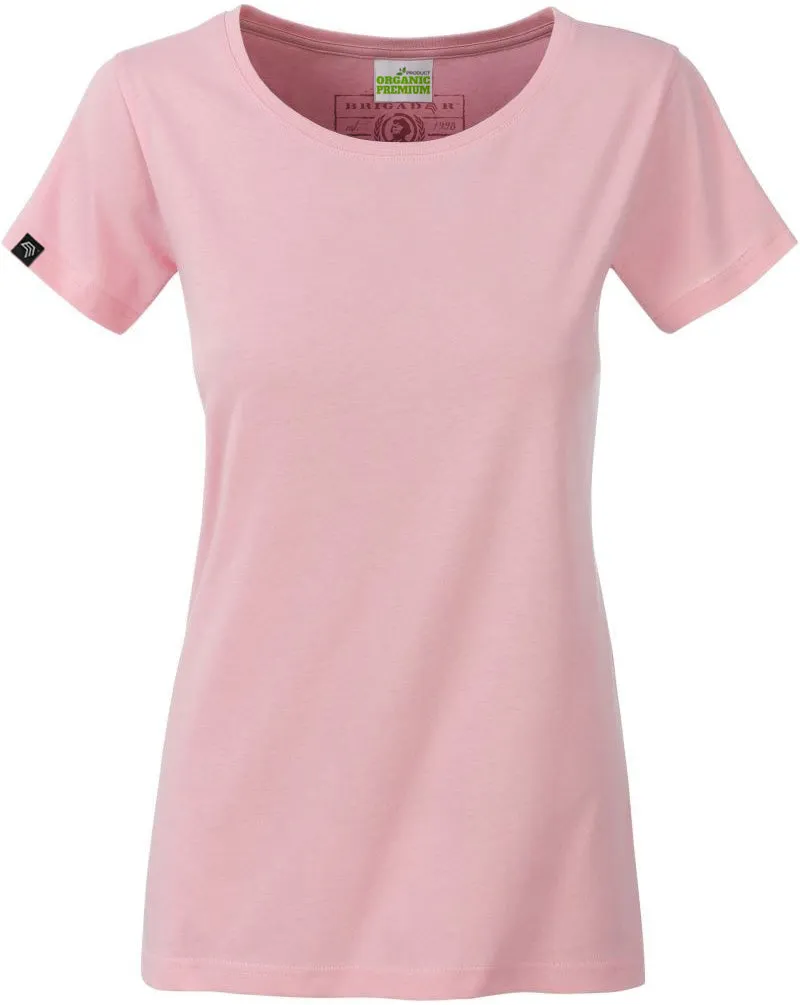 JAN 8007 ― Damen Bio-Baumwolle T-Shirt - Rot Soft Pink