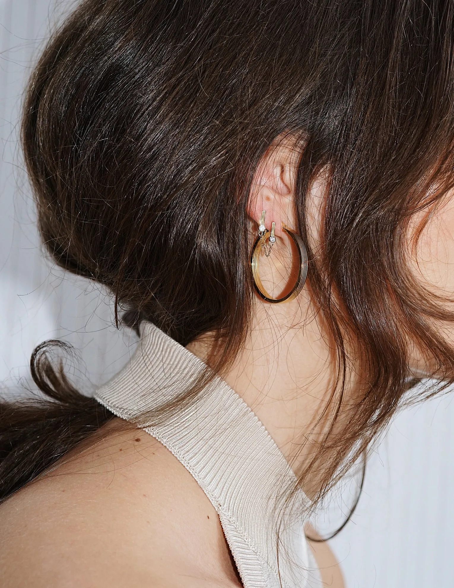 Jupiter Hoop Earrings <br>Gold Vermeil