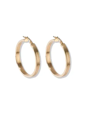 Jupiter Hoop Earrings <br>Gold Vermeil