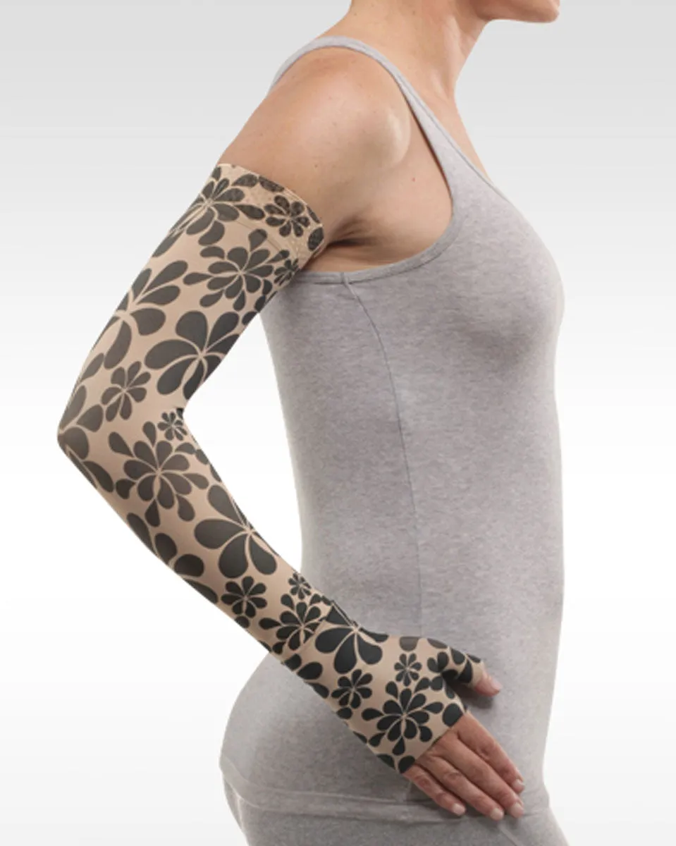 Juzo Soft 2001CG Print Series Armsleeves 20-30mmHg w/ Silicone Top Band - New Patterns - 1