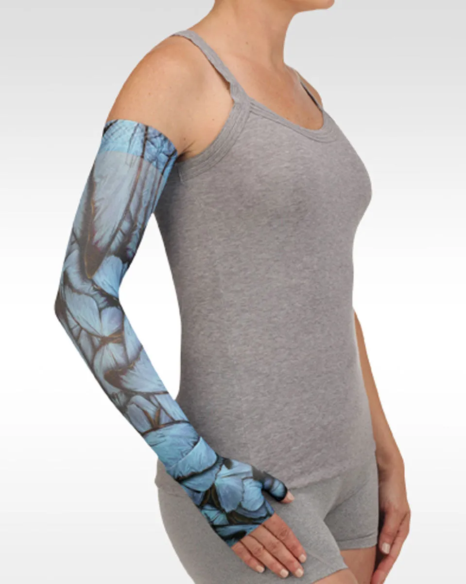 Juzo Soft 2001CG Print Series Armsleeves 20-30mmHg w/ Silicone Top Band - New Patterns - 1