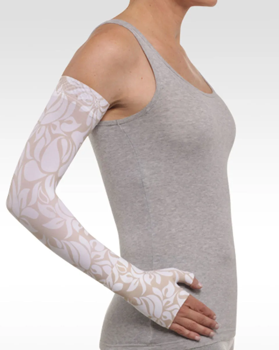 Juzo Soft 2001CG Print Series Armsleeves 20-30mmHg w/ Silicone Top Band - New Patterns - 1