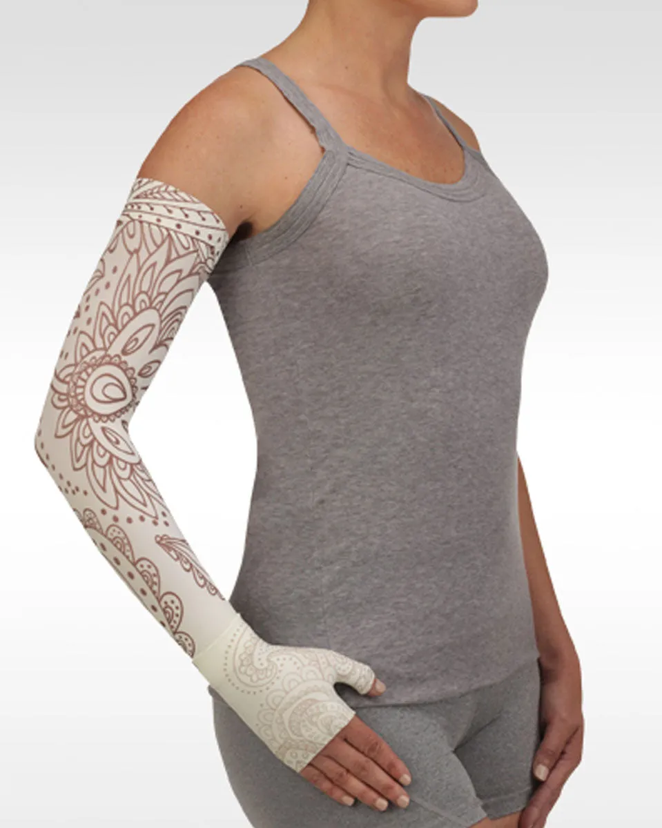 Juzo Soft 2001CG Print Series Armsleeves 20-30mmHg w/ Silicone Top Band - New Patterns - 1