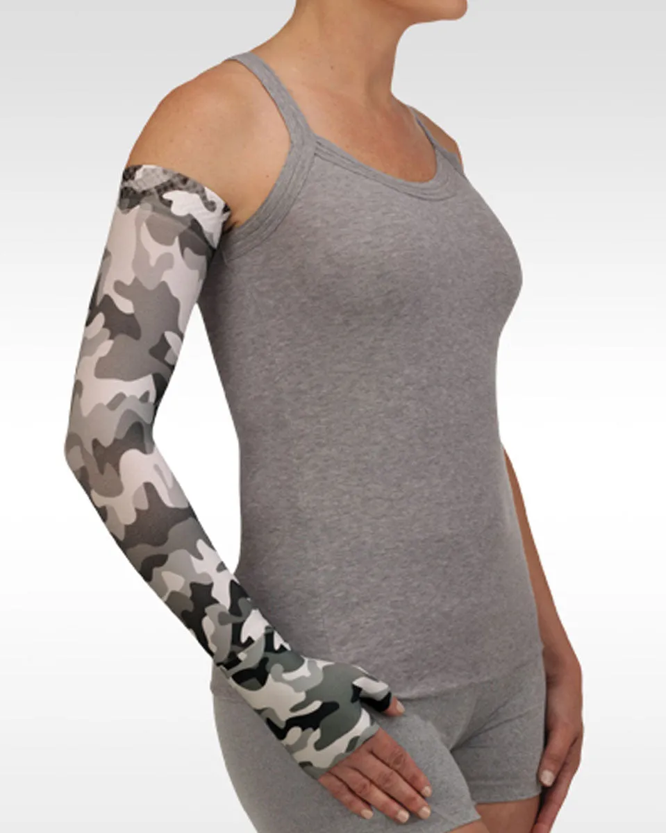 Juzo Soft 2001CG Print Series Armsleeves 20-30mmHg w/ Silicone Top Band - New Patterns - 1