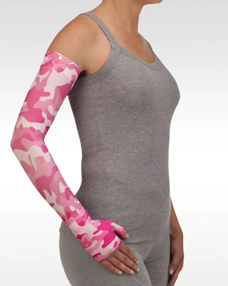 Juzo Soft 2001CG Print Series Armsleeves 20-30mmHg w/ Silicone Top Band - New Patterns - 1