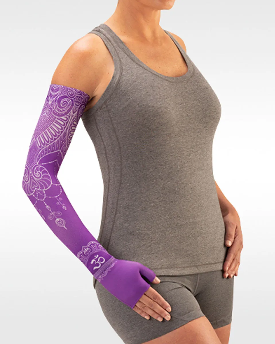 Juzo Soft 2001CG Print Series Armsleeves 20-30mmHg w/ Silicone Top Band - New Patterns - 1