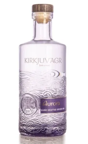 Kirkjuvagr Orkney Aurora Hand Crafted Spiced Gin 70cl