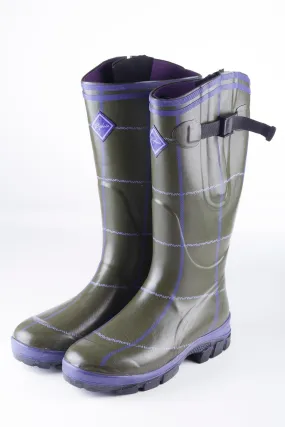 Ladies Lisset Tweed Pattern Wellington Boots