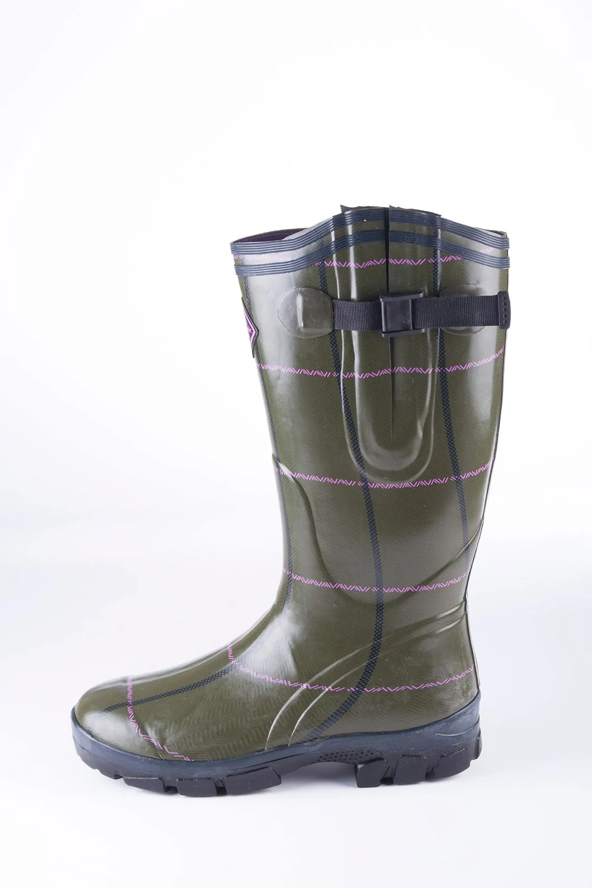 Ladies Lisset Tweed Pattern Wellington Boots