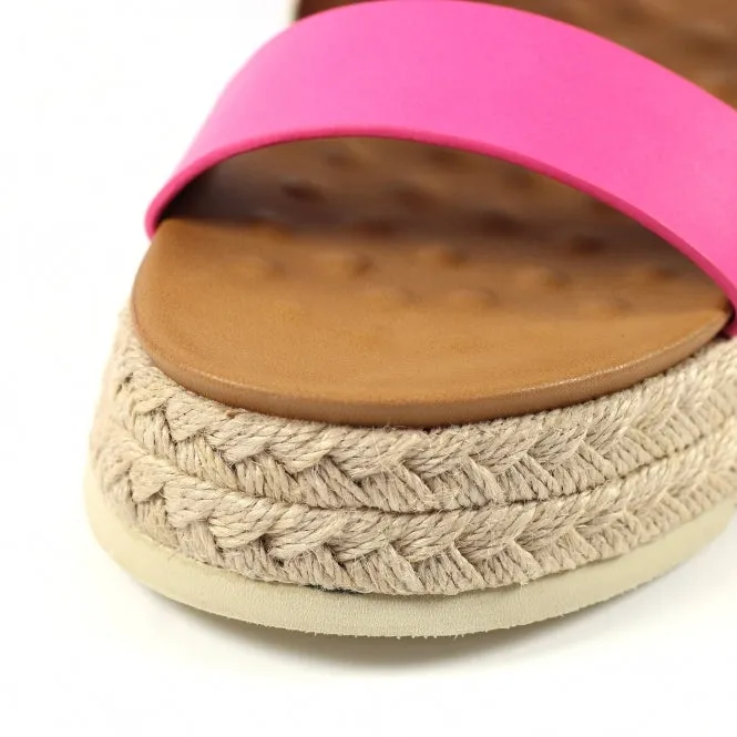 Ladies Lunar Sandals Pink/Multi Chunky Summer Fuchsia sale