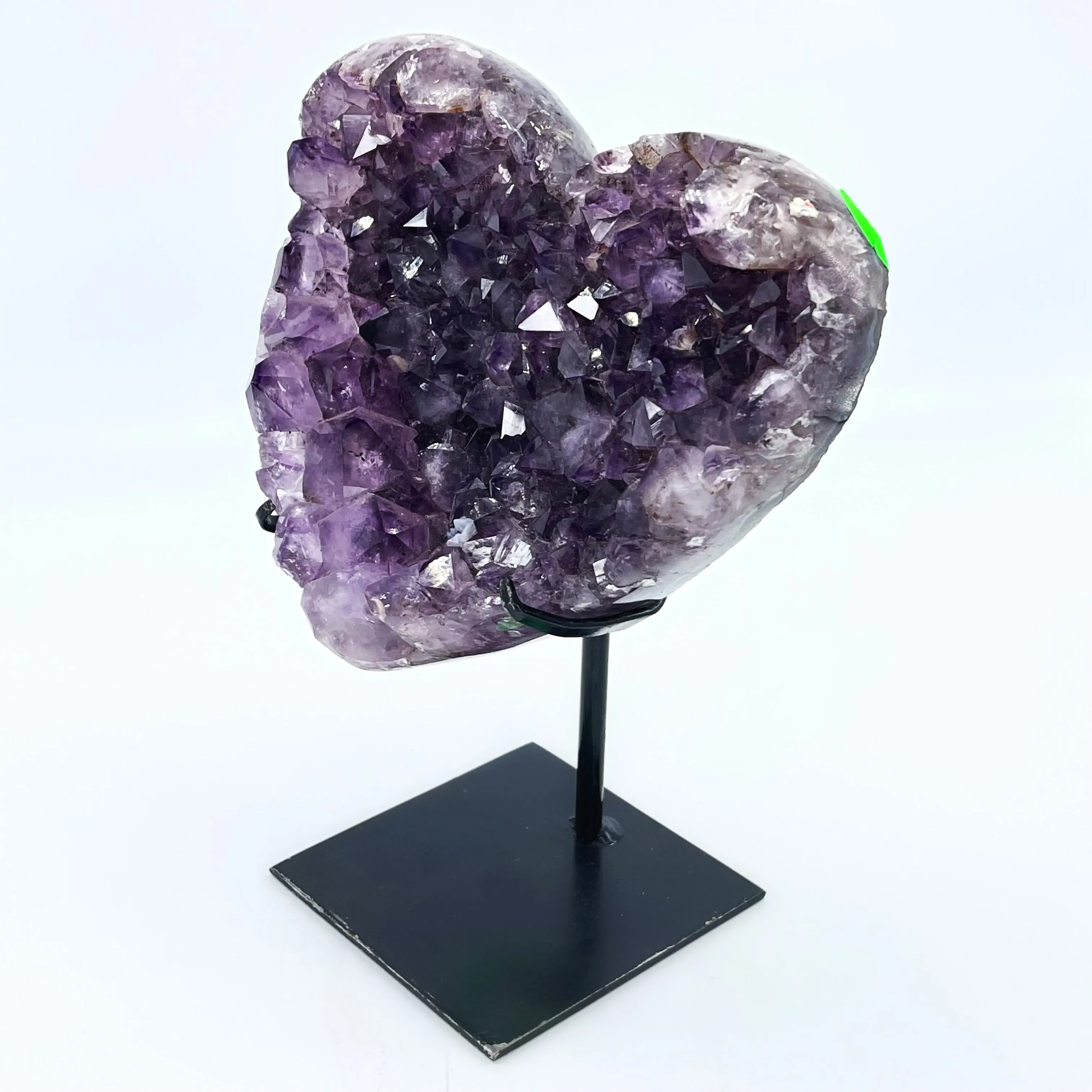 Large Amethyst Geode Heart (Display Stand Included)