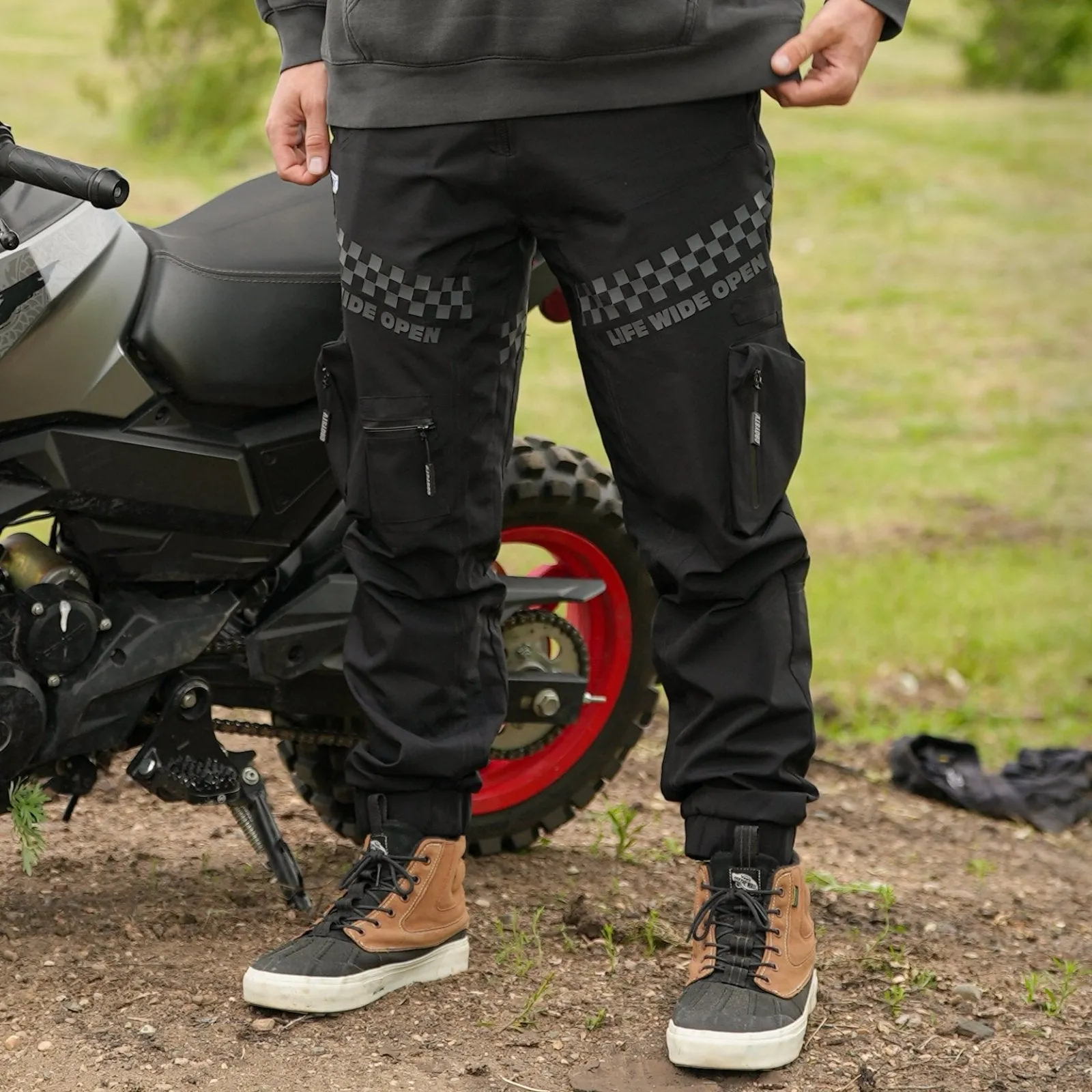 Life Wide Open Black Hybrid Pants