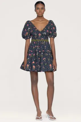 MANZANILLA PACIFICO EMBROIDERED MINI DRESS