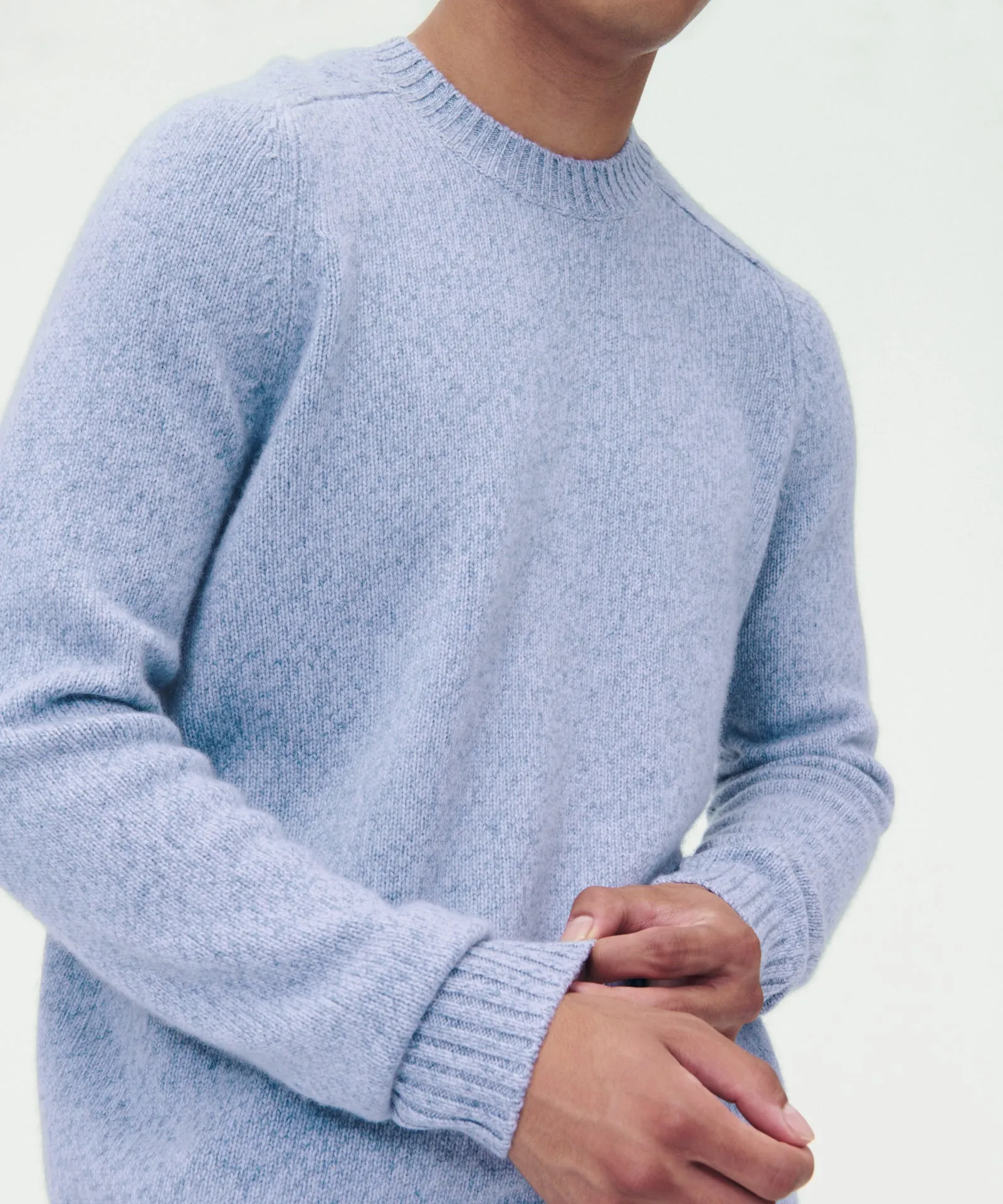 Marled Reclaimed Cashmere Crewneck Sweater