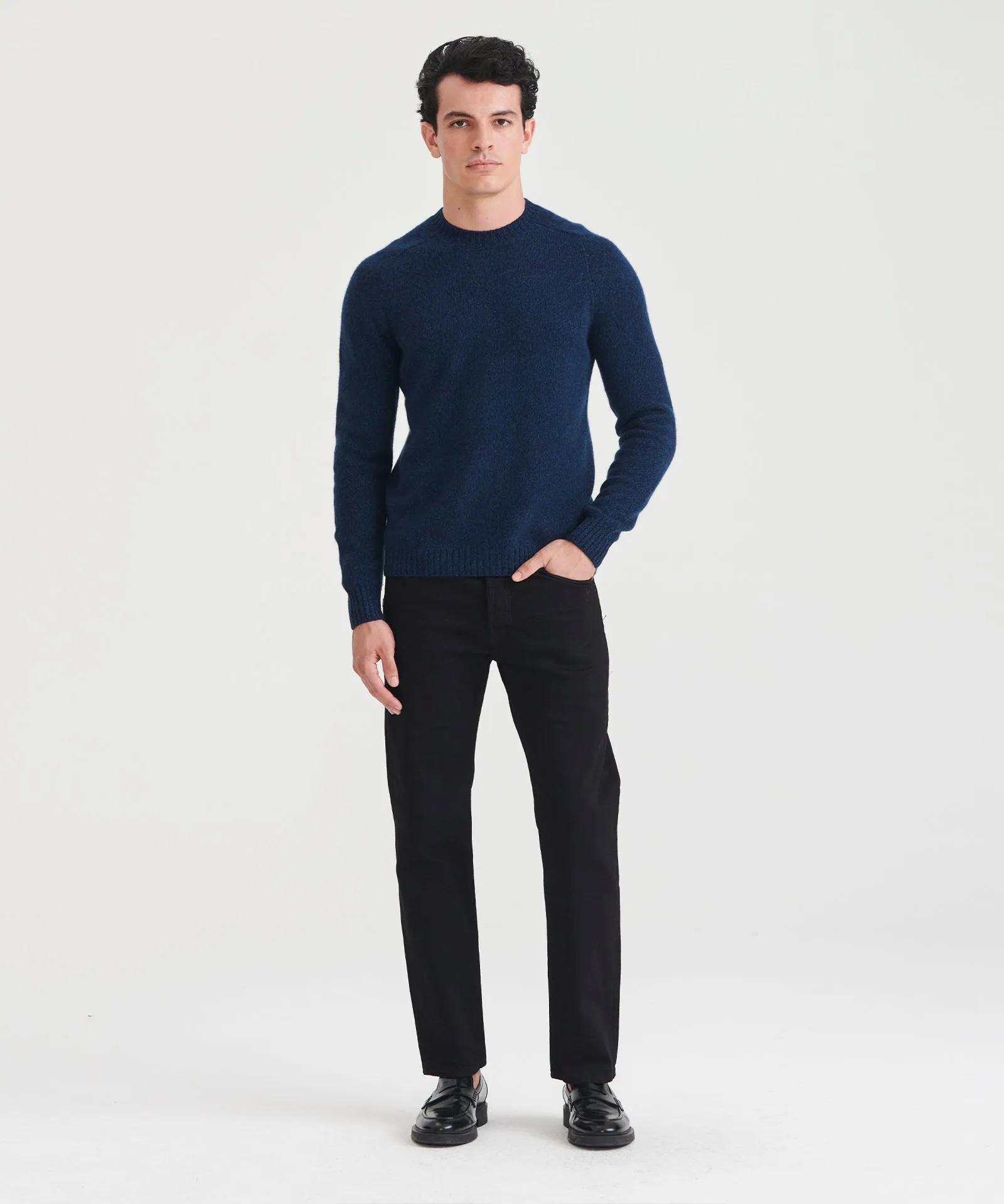 Marled Reclaimed Cashmere Crewneck Sweater