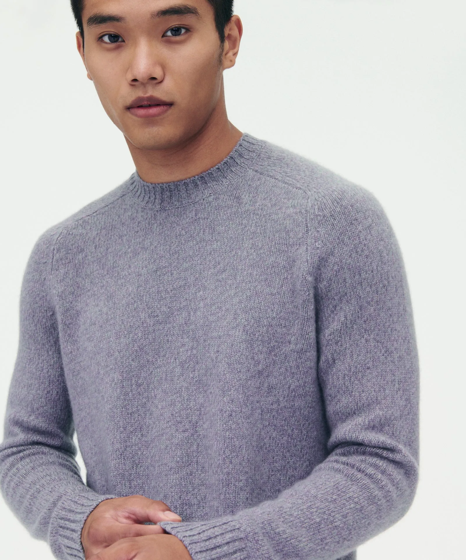 Marled Reclaimed Cashmere Crewneck Sweater