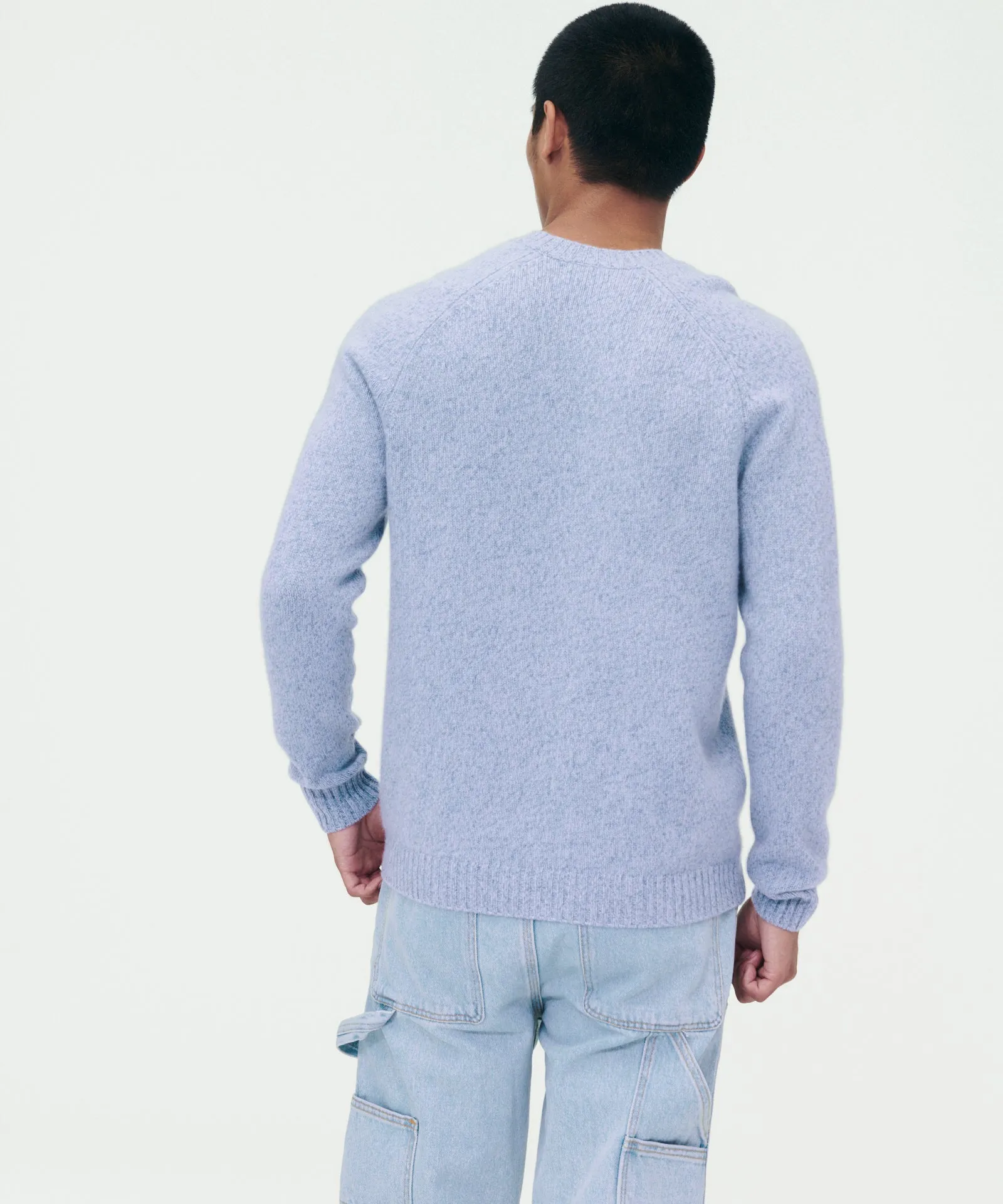 Marled Reclaimed Cashmere Crewneck Sweater