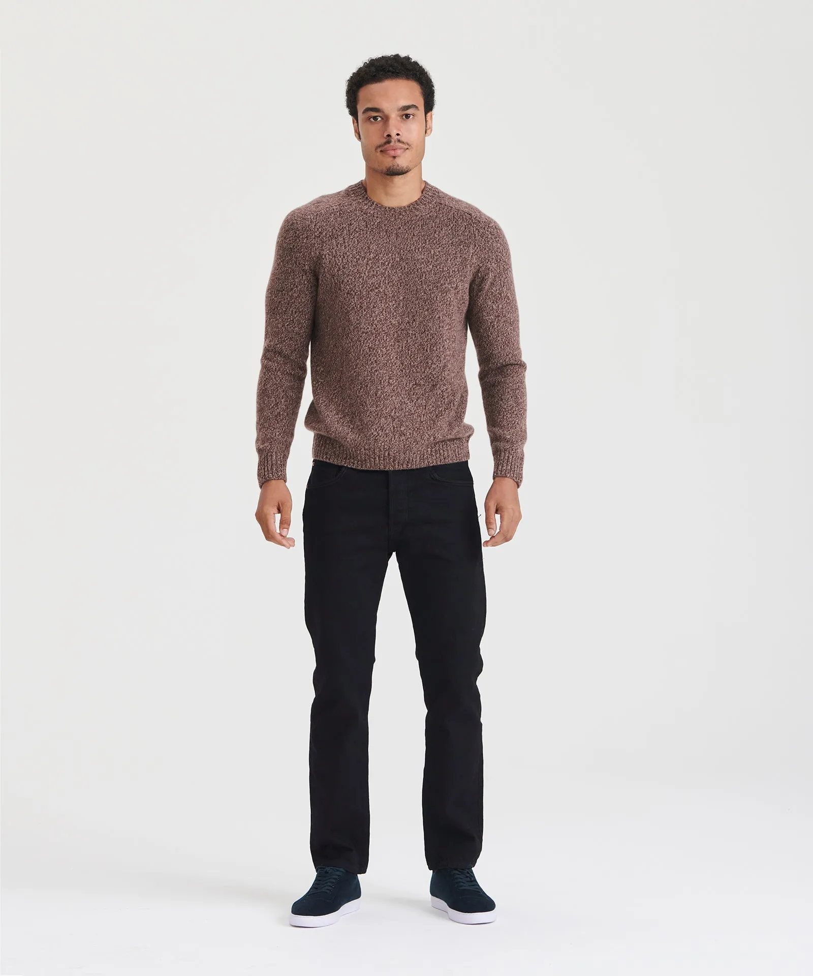 Marled Reclaimed Cashmere Crewneck Sweater