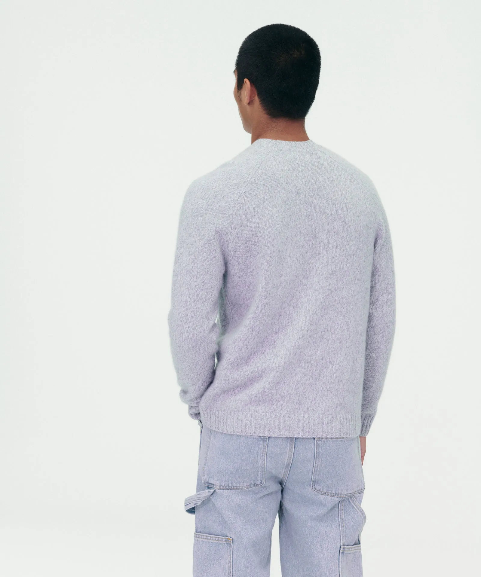 Marled Reclaimed Cashmere Crewneck Sweater