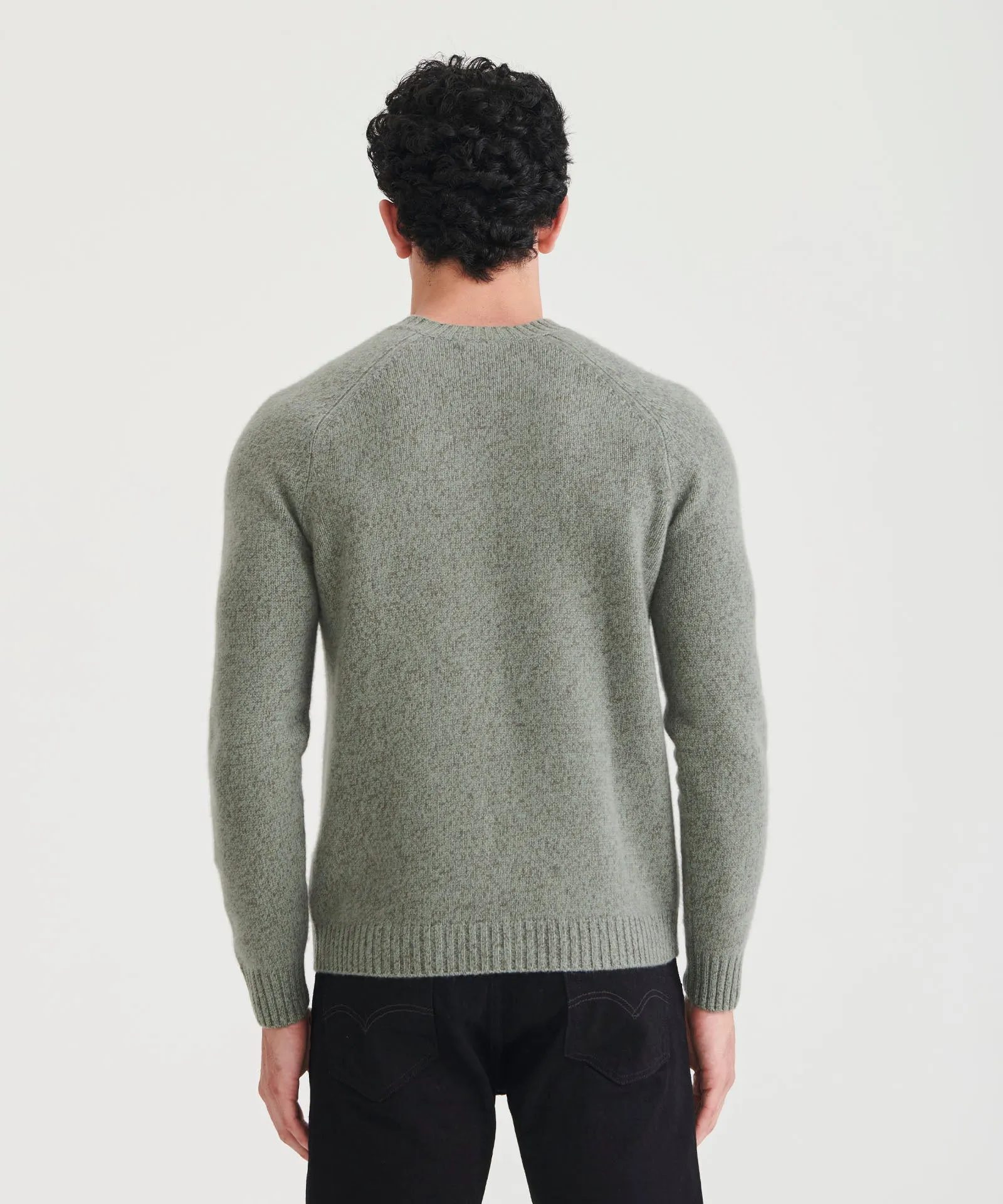 Marled Reclaimed Cashmere Crewneck Sweater