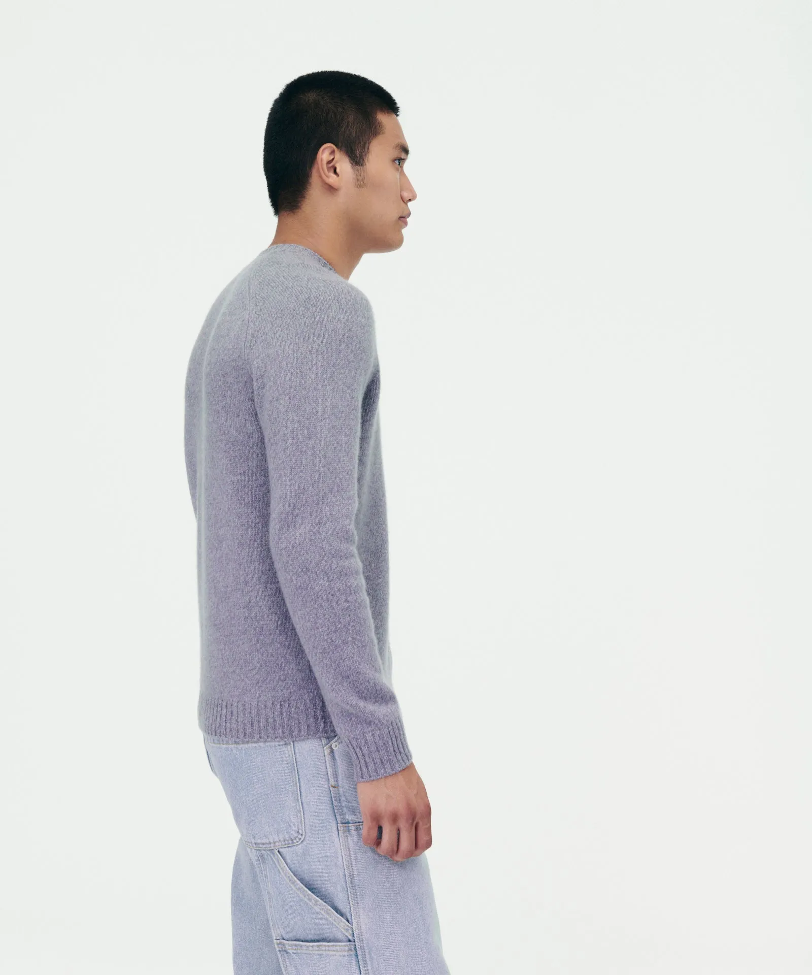 Marled Reclaimed Cashmere Crewneck Sweater