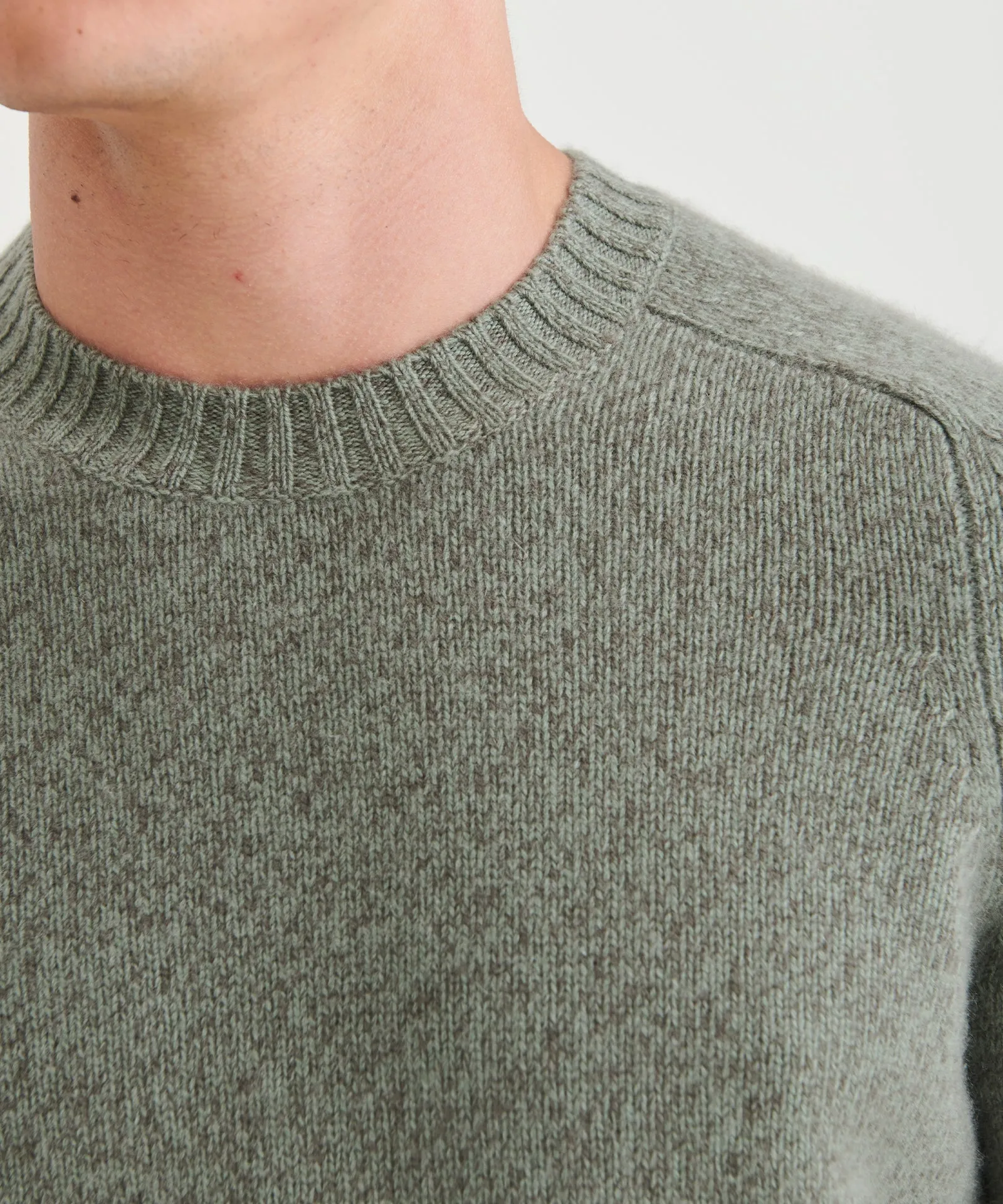 Marled Reclaimed Cashmere Crewneck Sweater