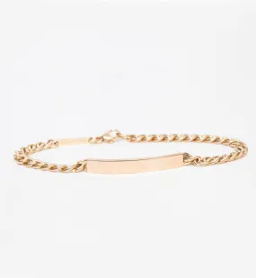 Medium Curb Chain ID Bracelet