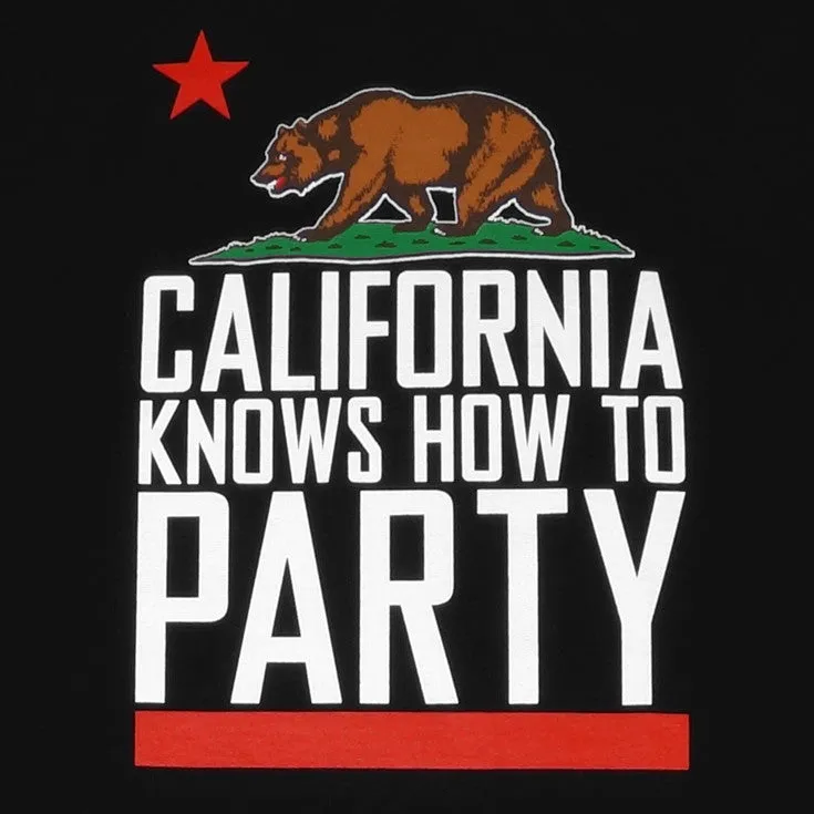 Mens Cali Party T-Shirt Black