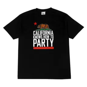 Mens Cali Party T-Shirt Black