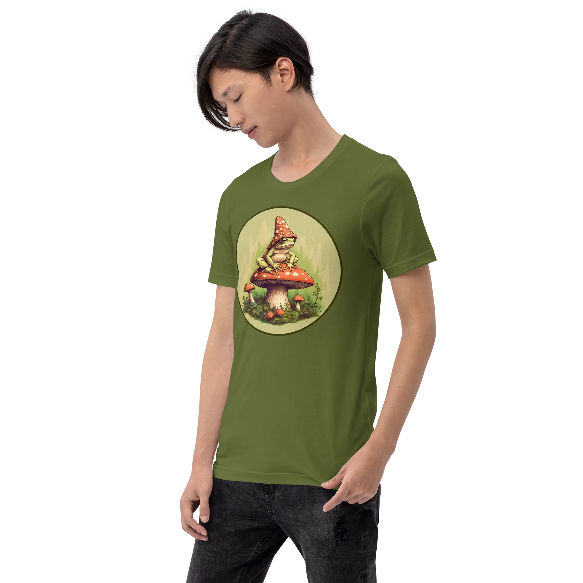 Men's Frog On A Mushroom Graphic T-shirt