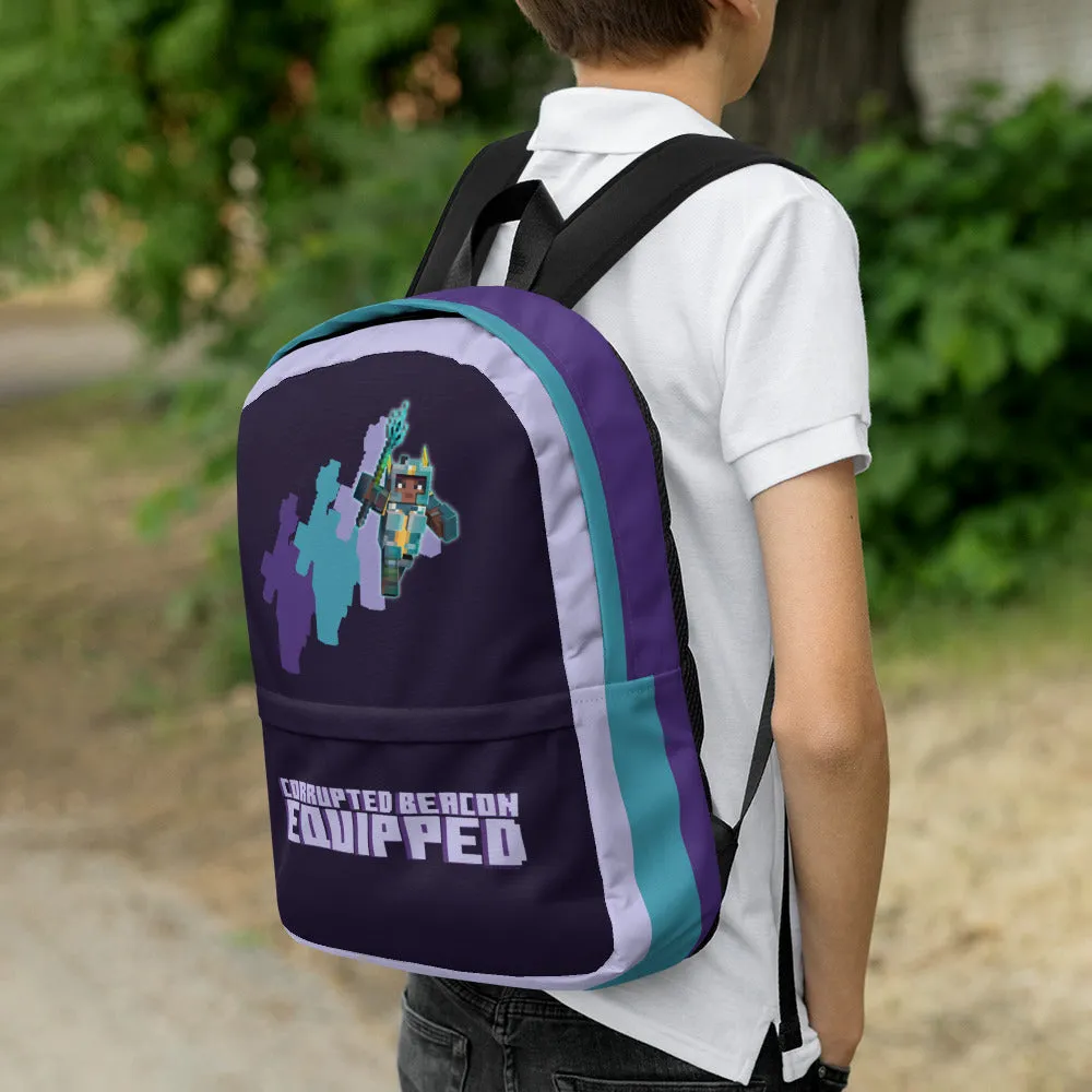 Minecraft Dungeons Corrupted Beacon Equipped Backpack