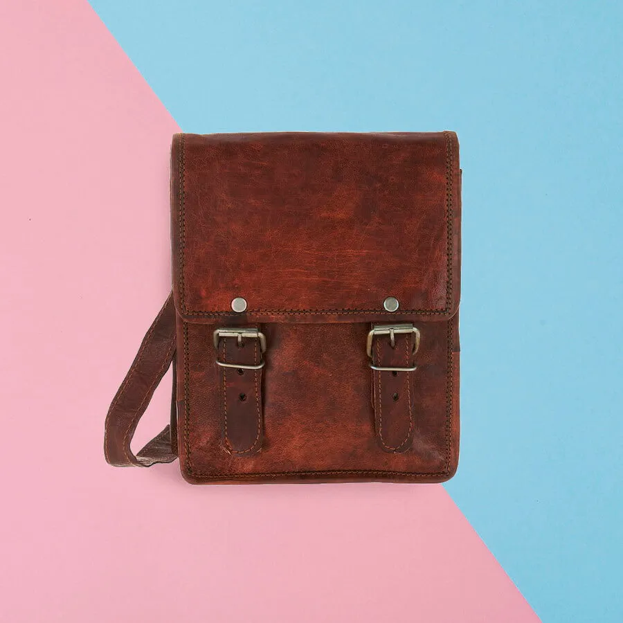 Mini Long Leather Satchel