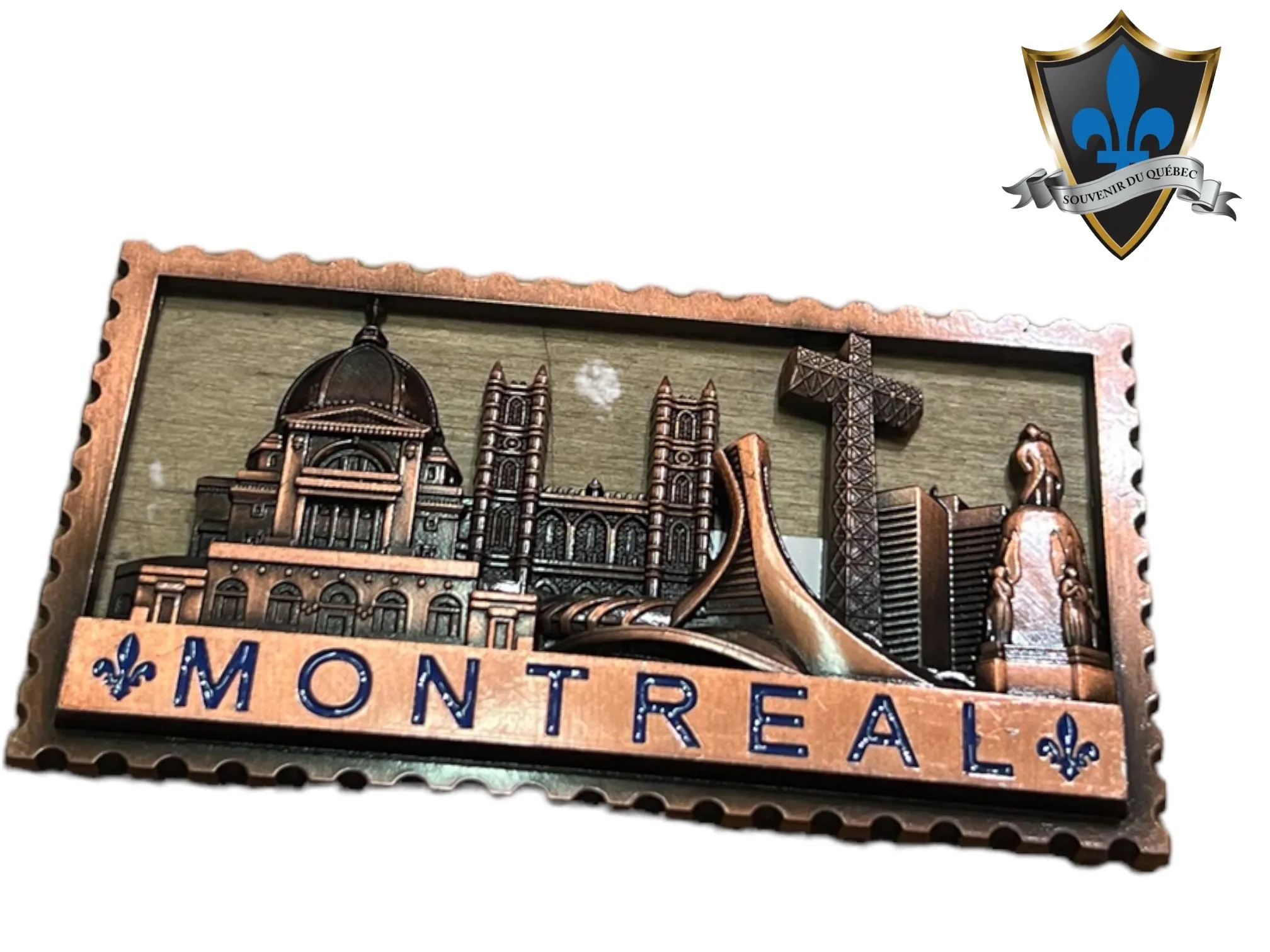 Montreal Bronze metal Magnet.