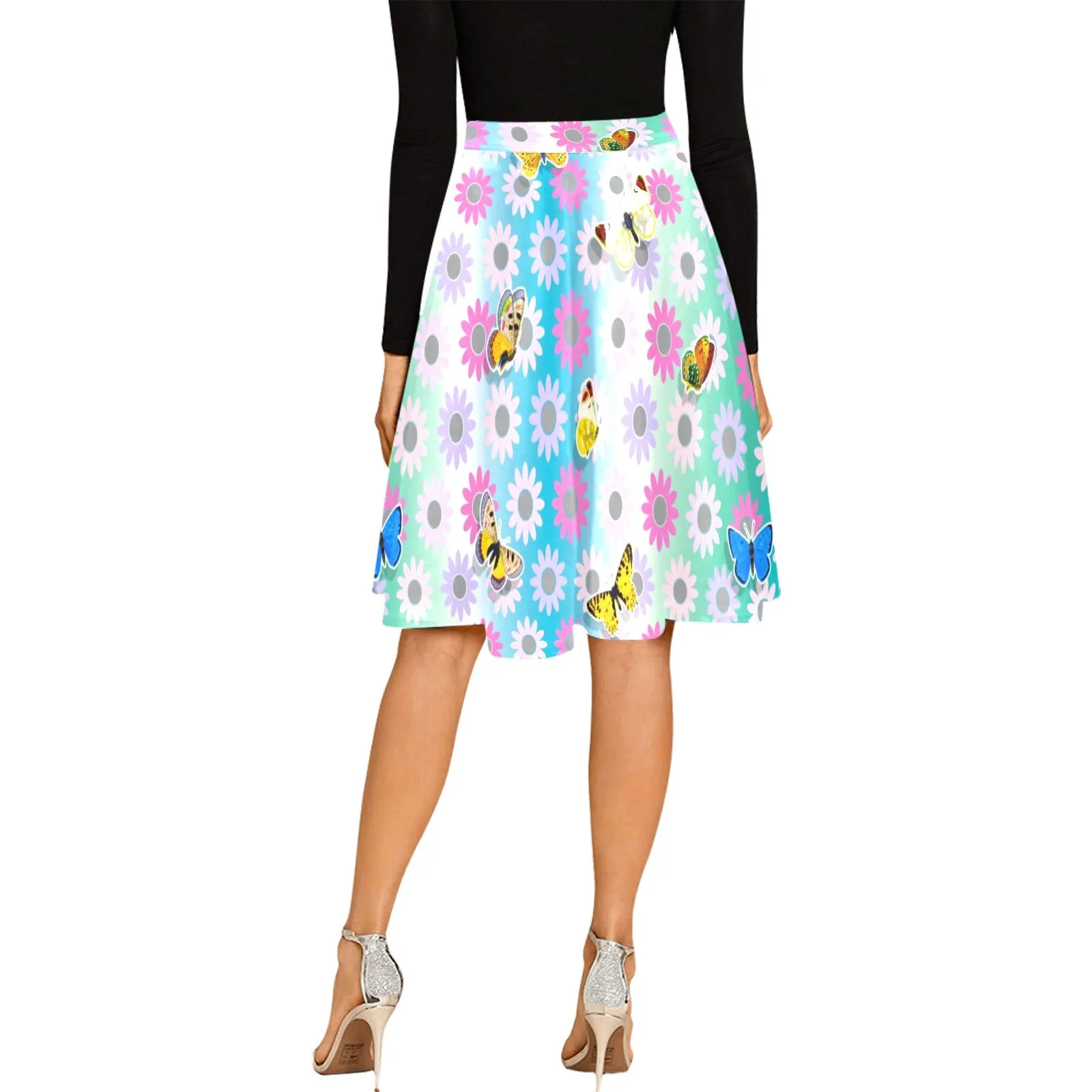 new butterfly Melete Pleated Midi Skirt (Model D15)