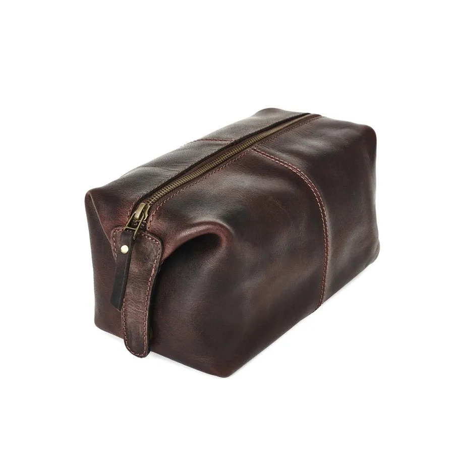 No.1 Dad Leather Wash Bag