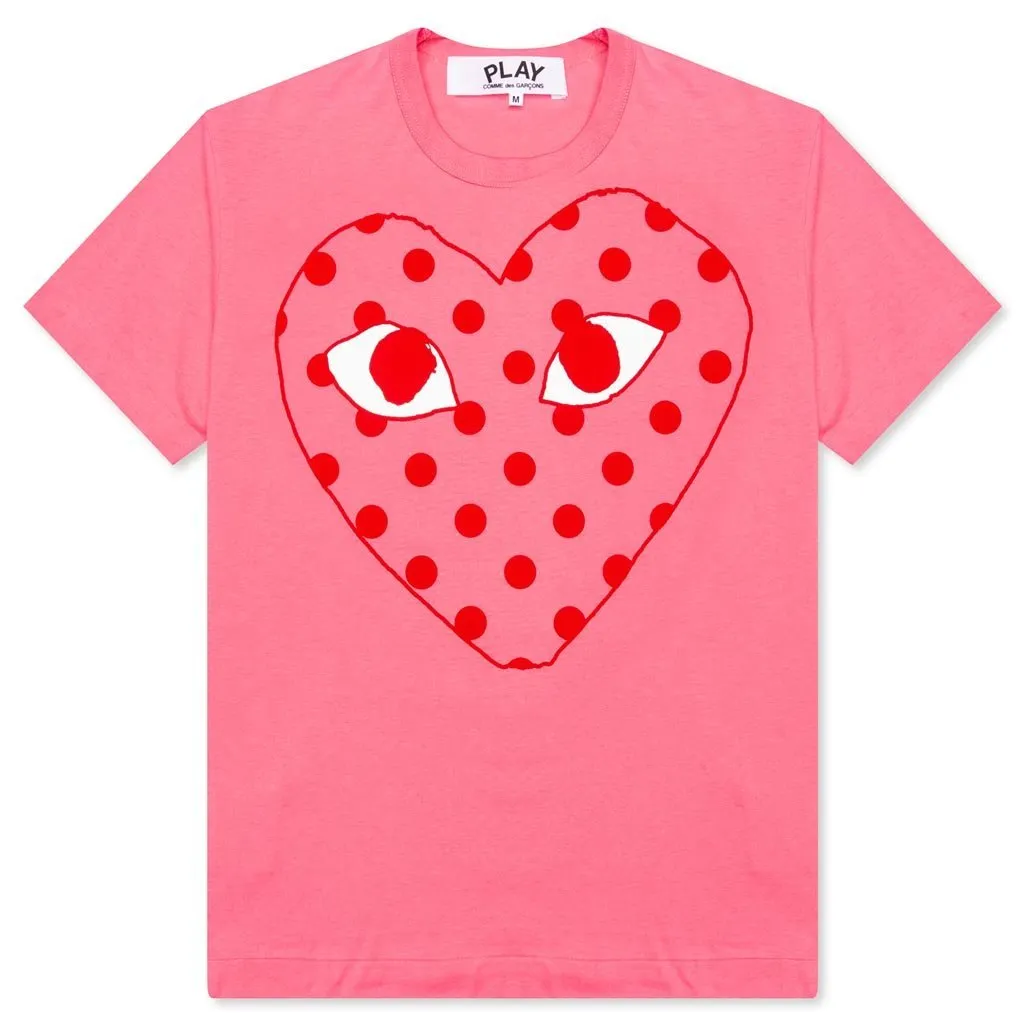 Pastelle Women's Polka Dot Logo T-Shirt - Pink