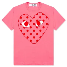 Pastelle Women's Polka Dot Logo T-Shirt - Pink