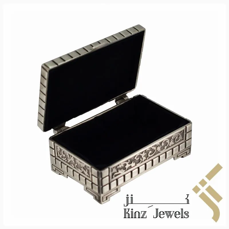 Personalized Vintage Jewelry Box High Quality Alloy Antique Velvet Elegant