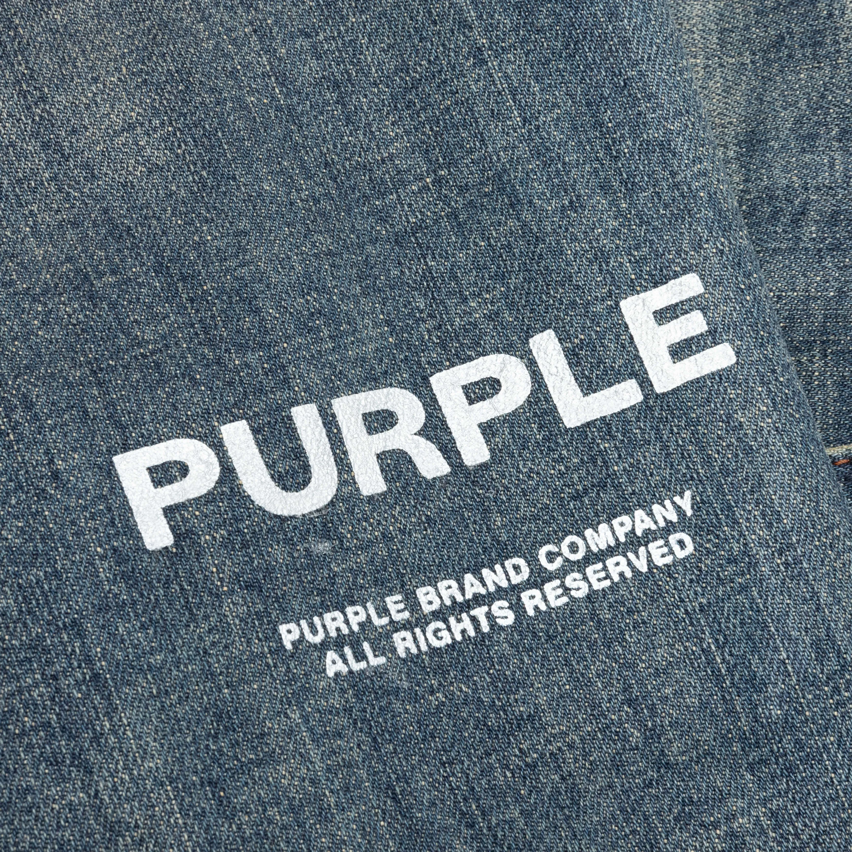 Purple Denim P001 - Dirty Tinted Indigo Vintage