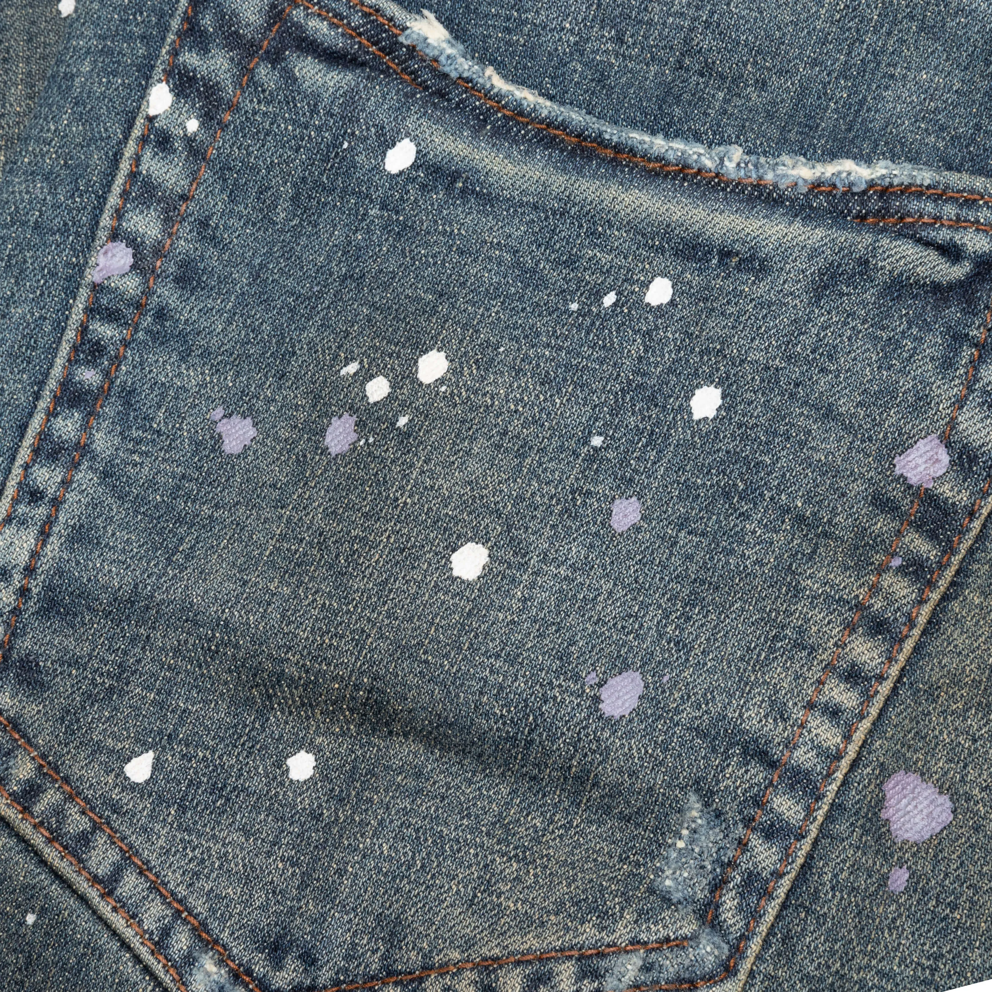 Purple Denim P001 - Dirty Tinted Indigo Vintage