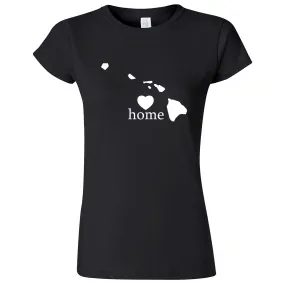 "Hawaii Home State Pride, Pink" women's t-shirt