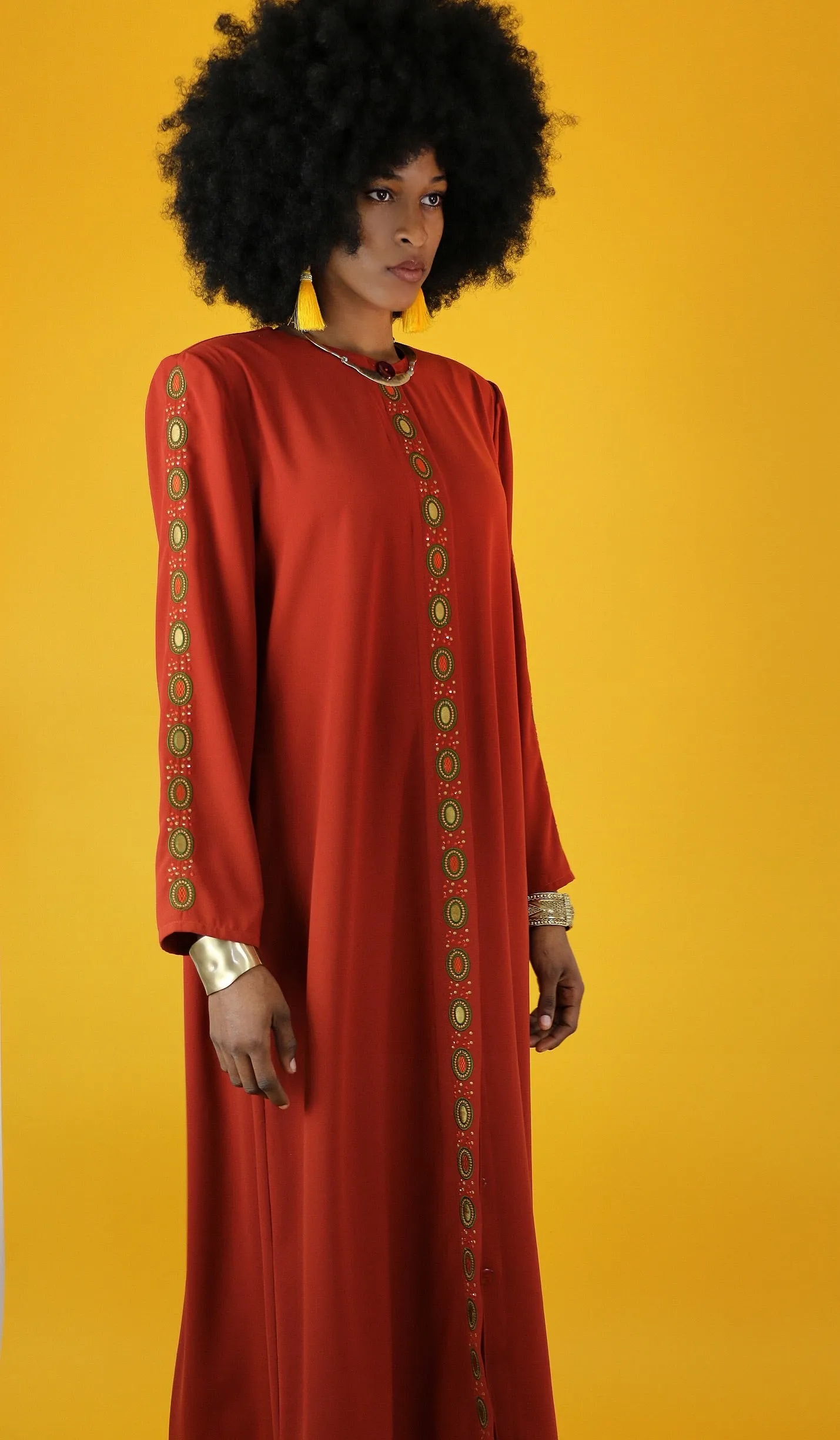 Regal Ethnic Embroidered Dress