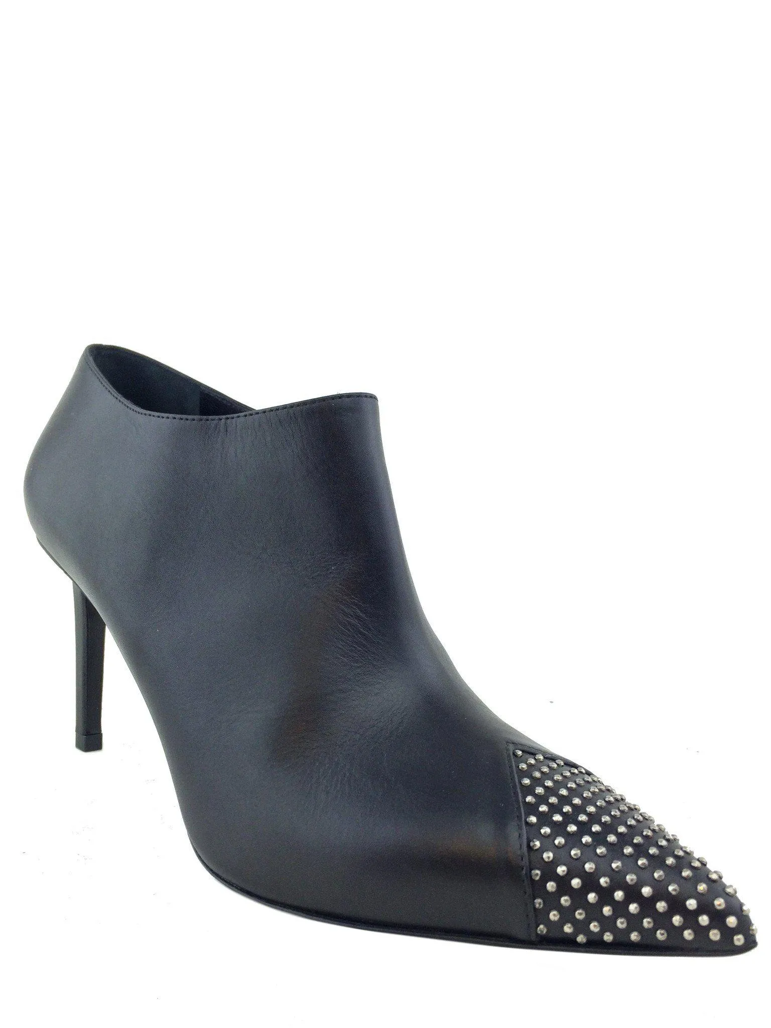 Saint Laurent Studded Pointed Toe Ankle Booties Size 10 NEW