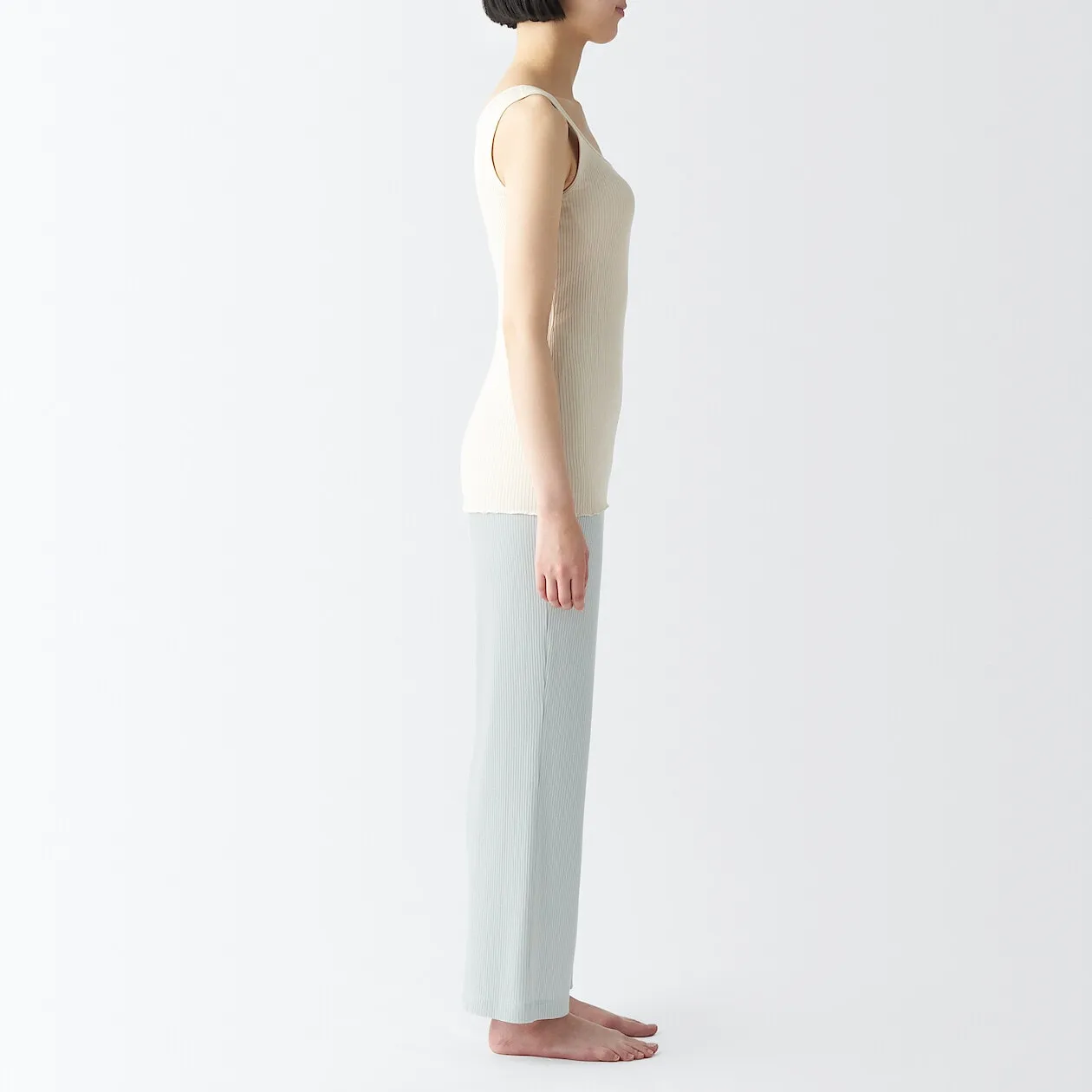 Smooth Ribbed Loungewear Pants