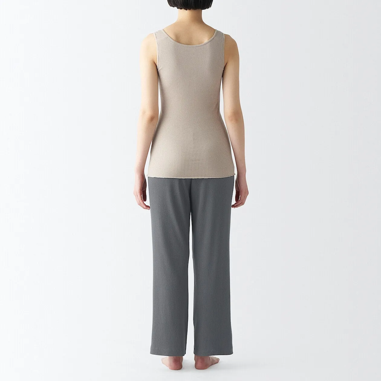 Smooth Ribbed Loungewear Pants